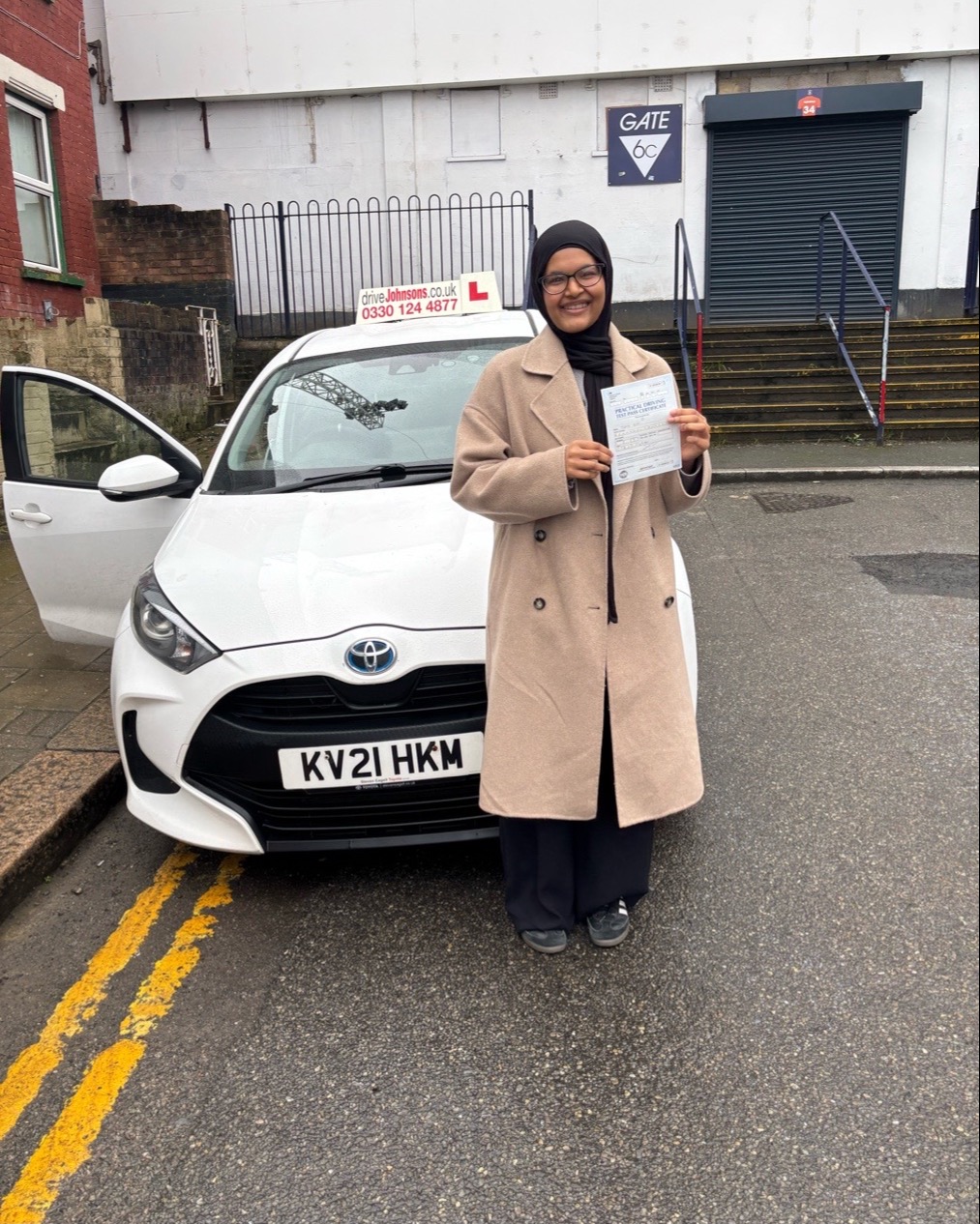 driving test pass photo of Tisnia Rity