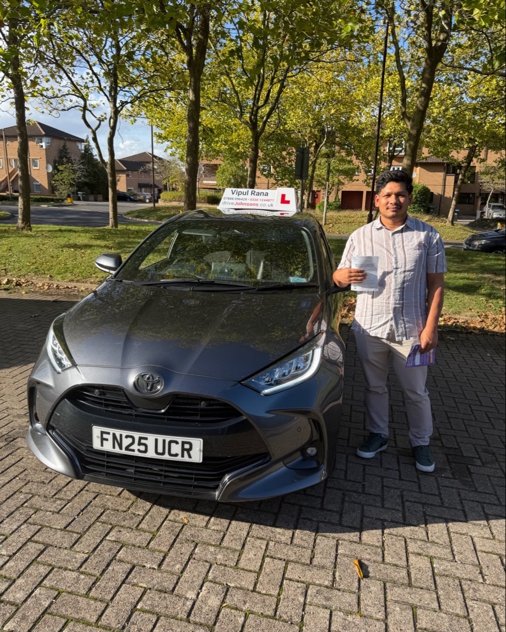 driving test pass photo of Ramsharan Ram