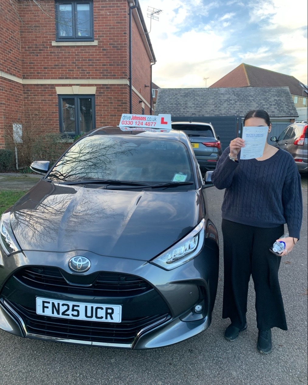 driving test pass photo of Ria Private