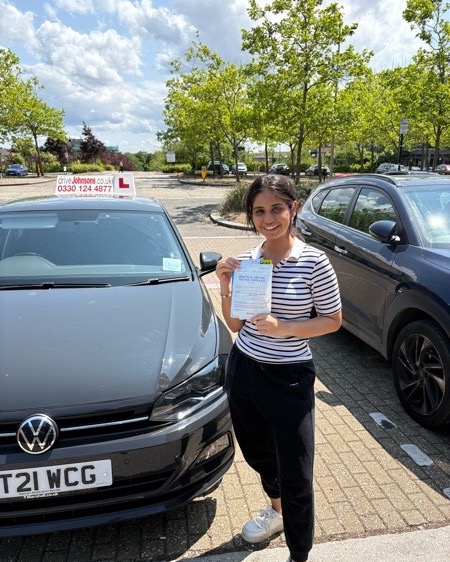 Prerna Ghosh driving test pass photo of Prerna Ghosh
