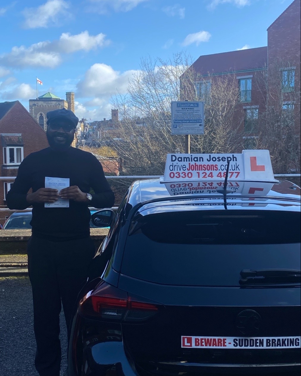 driving test pass photo of Victor Chinwa