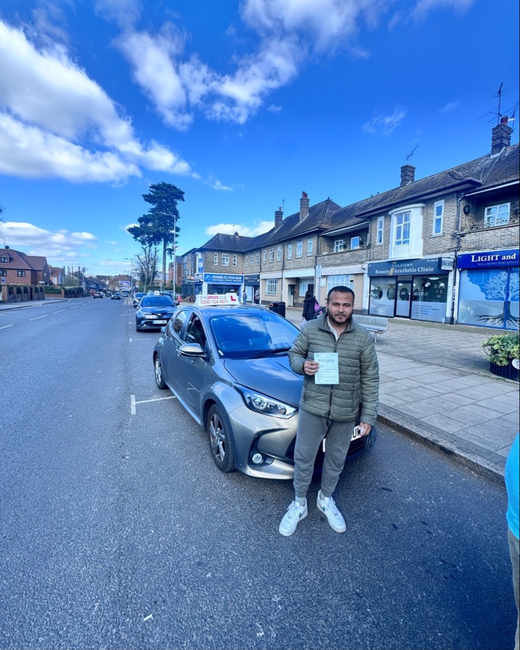 driving test pass photo of zeeshan