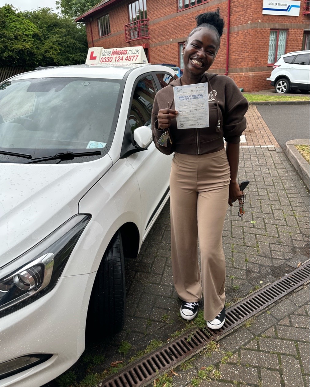 driving test pass photo of Princess Petterson
