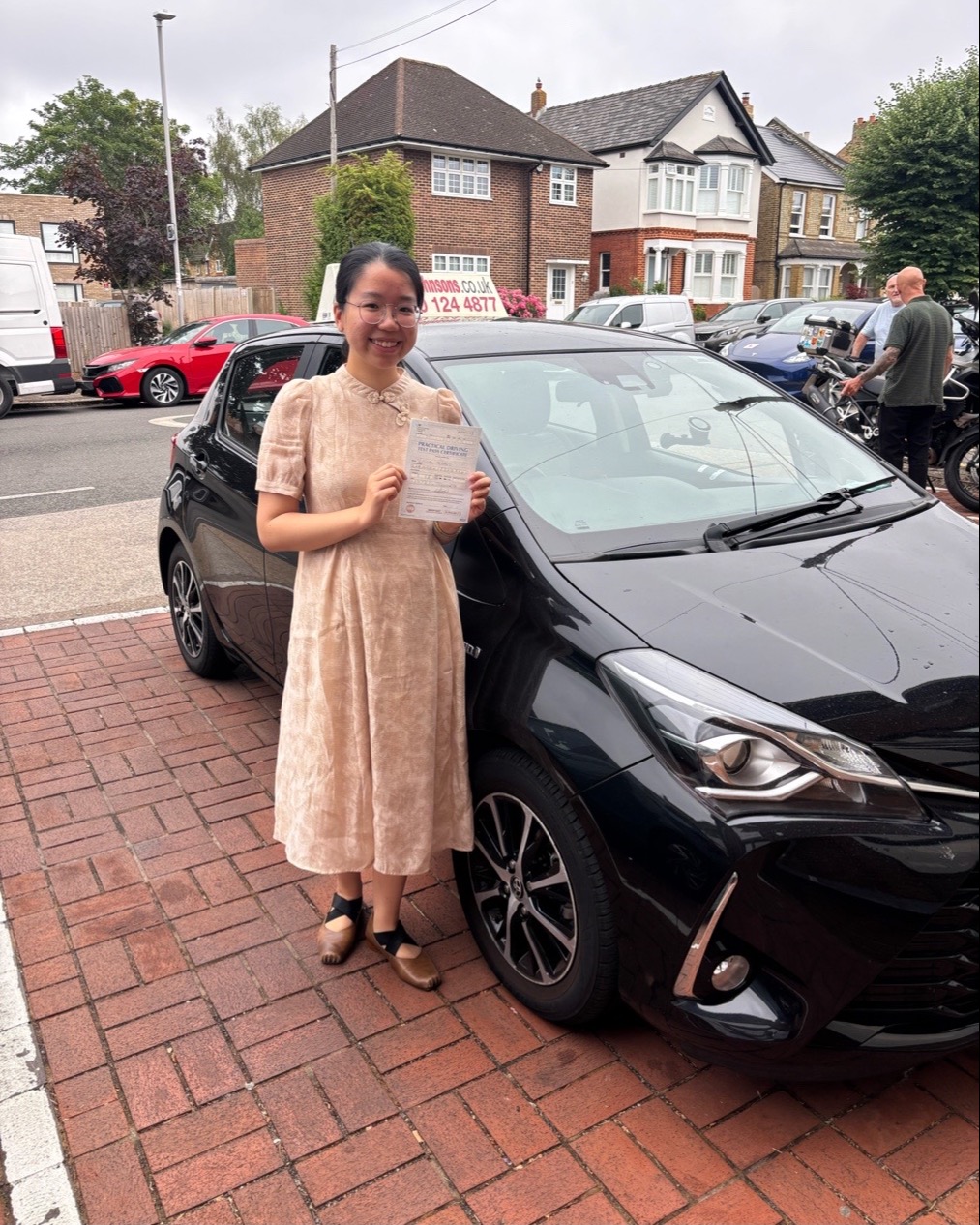 Zishan Zhang driving test pass photo of Zishan Zhang