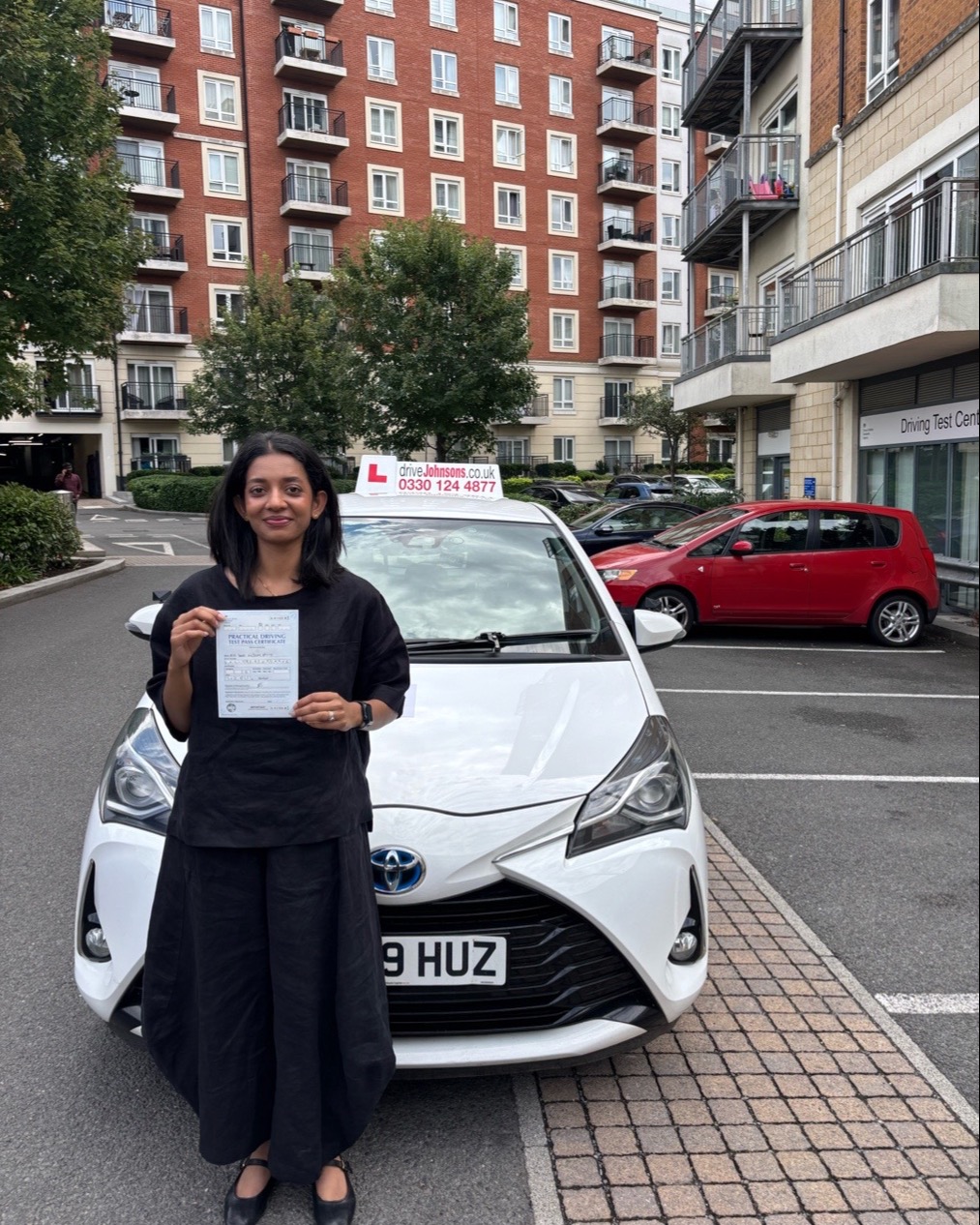 Sama Kaliph driving test pass photo of Sama Kaliph