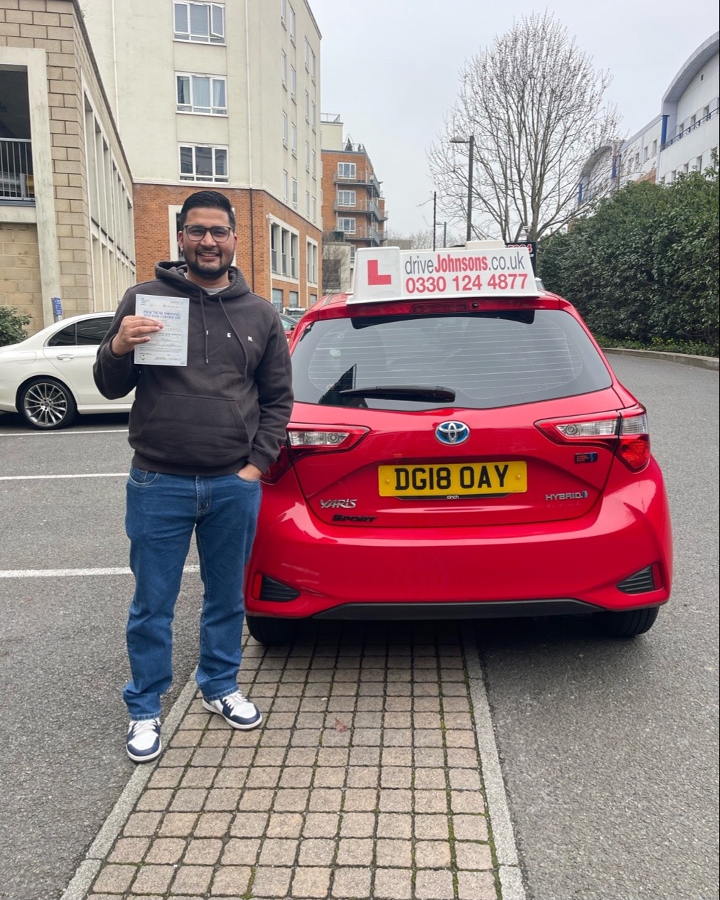 driving test pass photo of Puspalal Jaisi