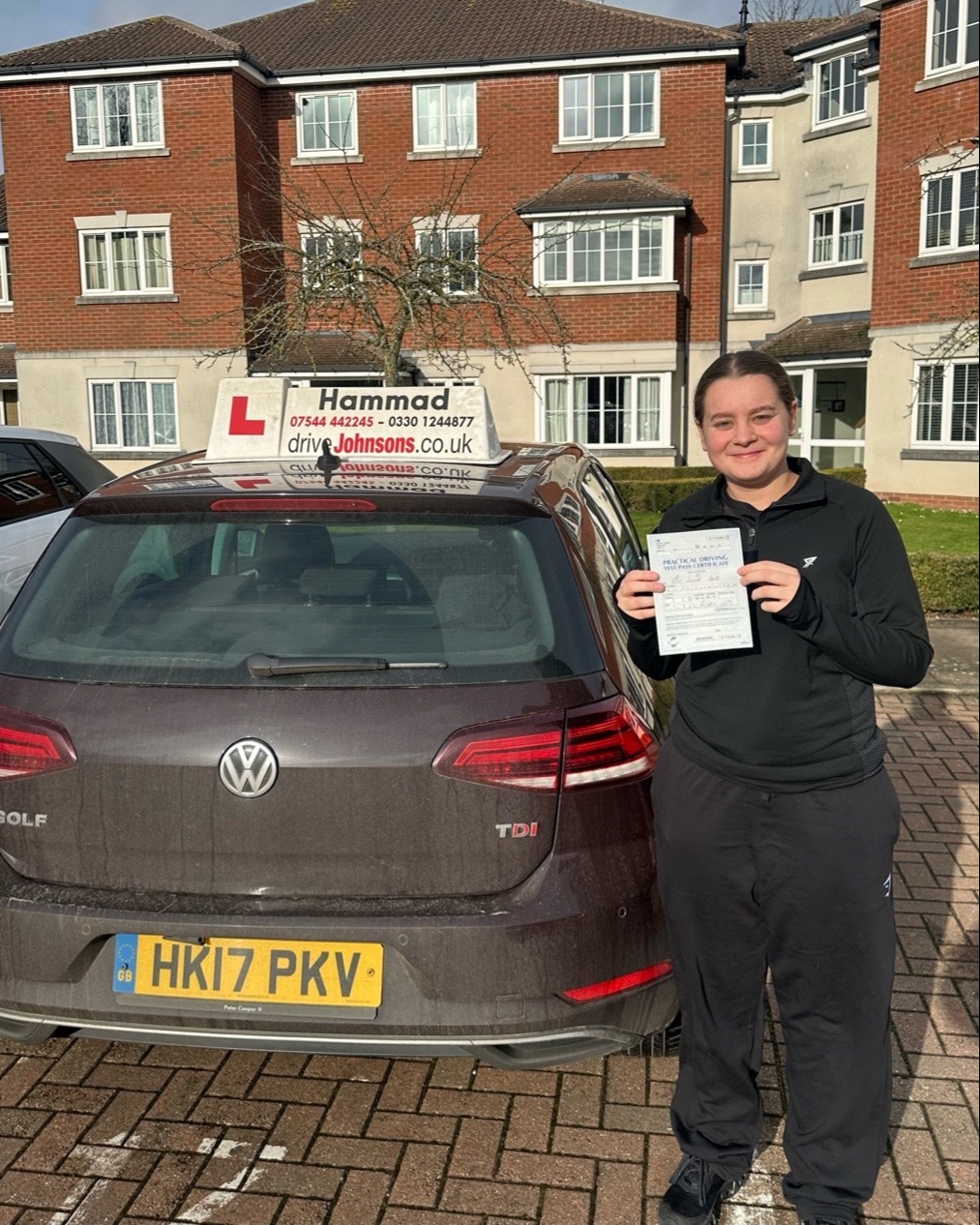 driving test pass photo of Louise Davis
