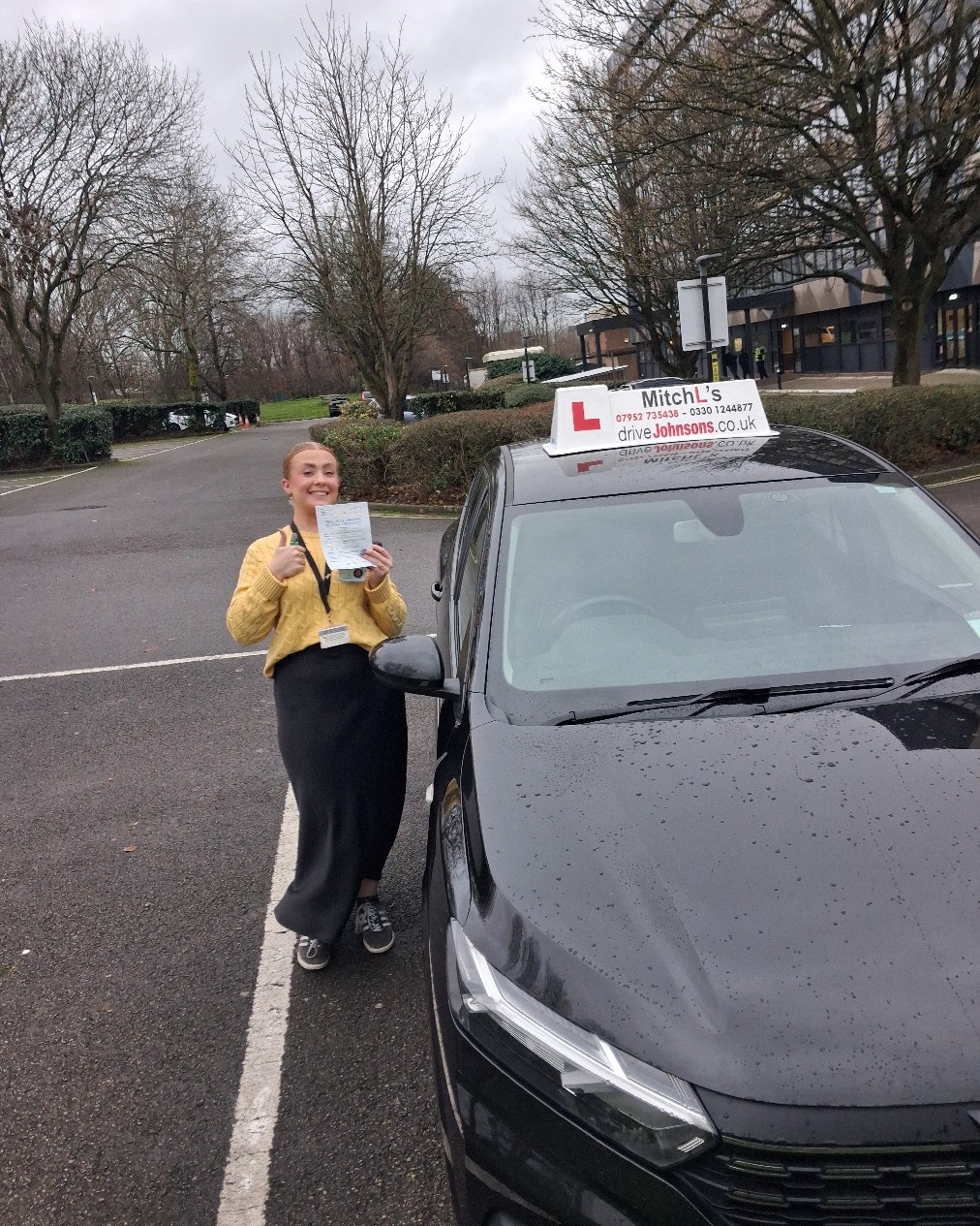 driving test pass photo of Lucy Jackson