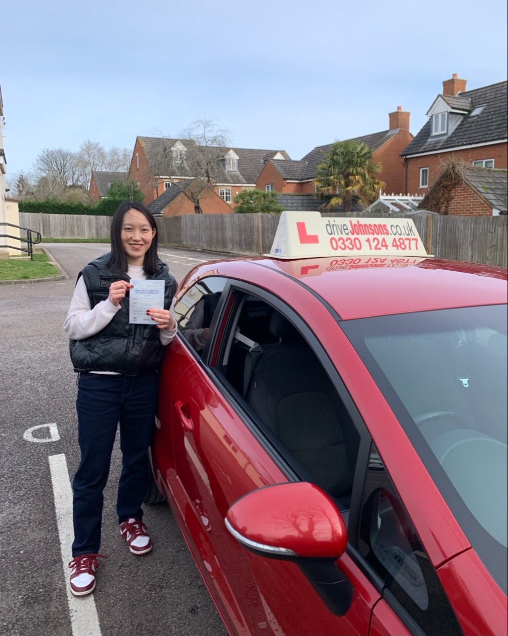 driving test pass photo of Sakura Yoshino