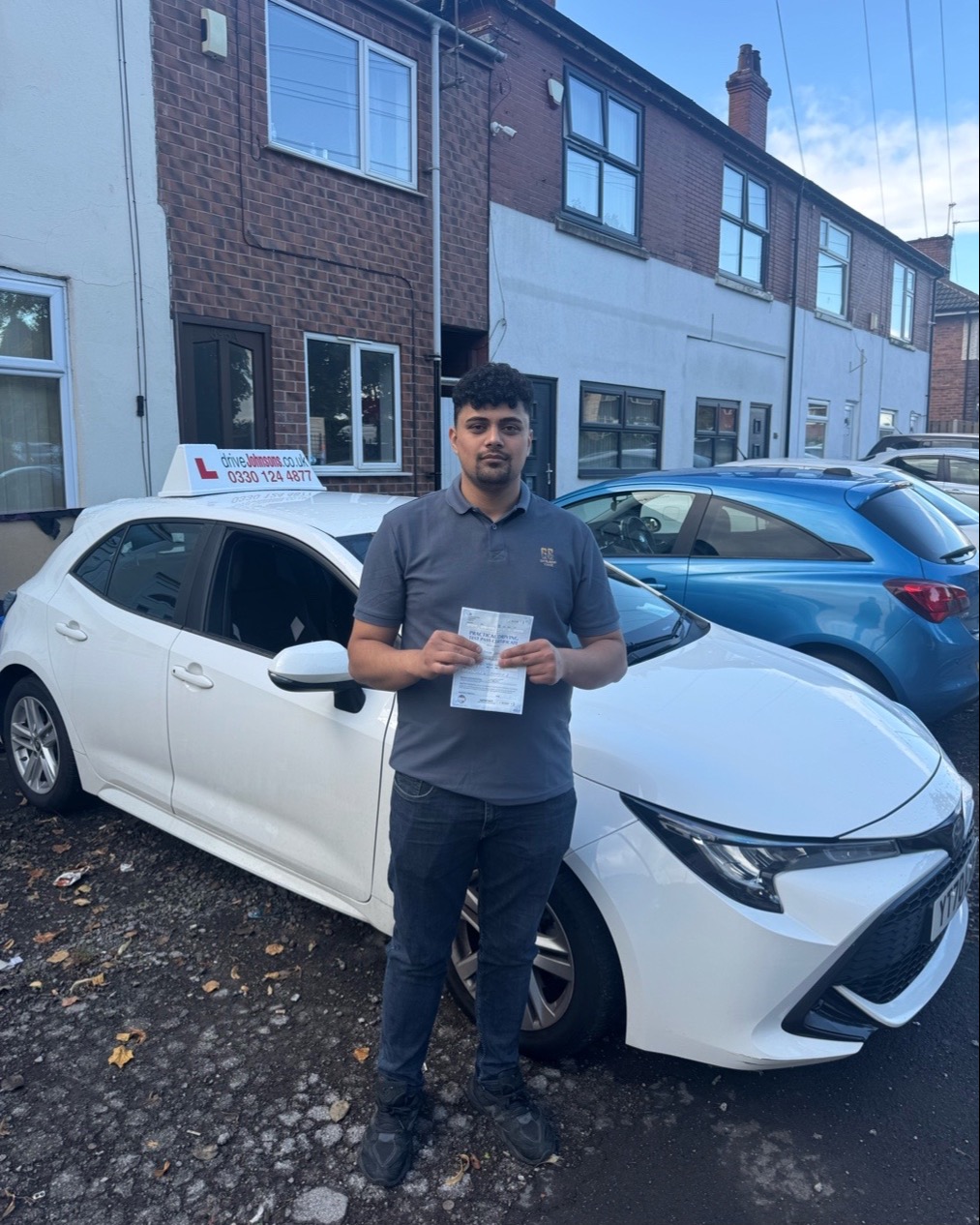 driving test pass photo of Miran Ganjo