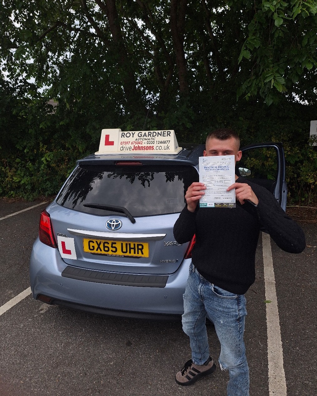 Josh Lawrence driving test pass photo of Josh Lawrence