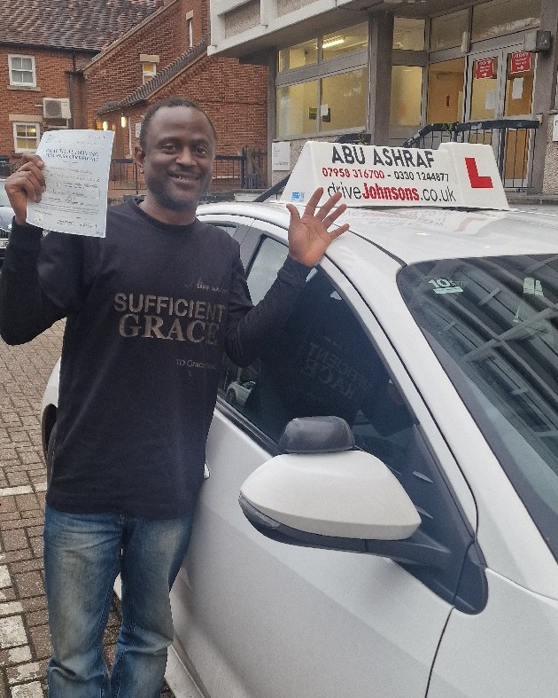 driving test pass photo of moradeyo