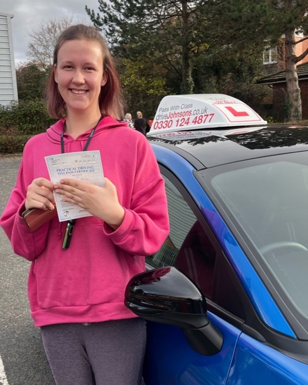 driving test pass photo of Sally-Anne Read
