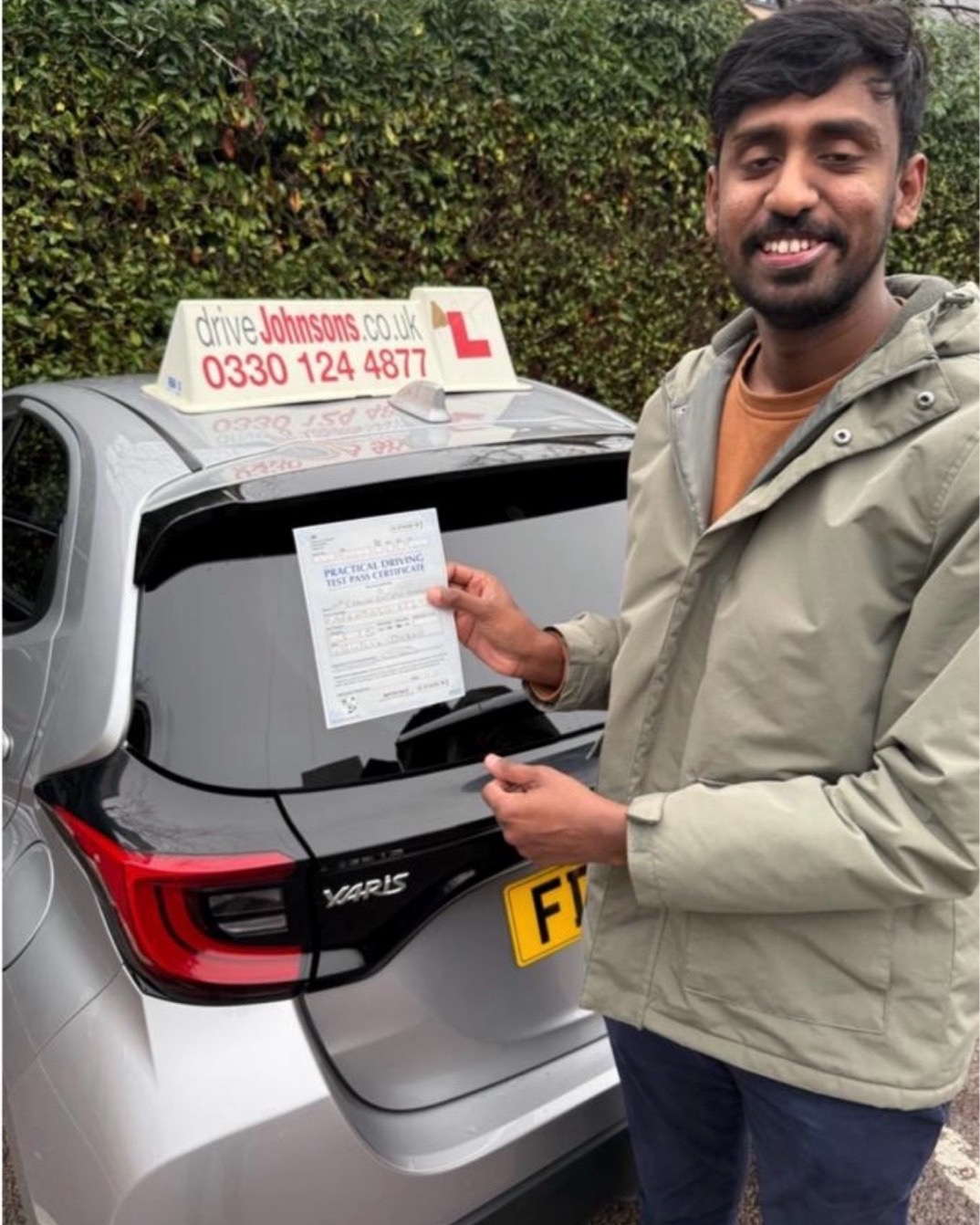 driving test pass photo of Eranda Amarasinghe