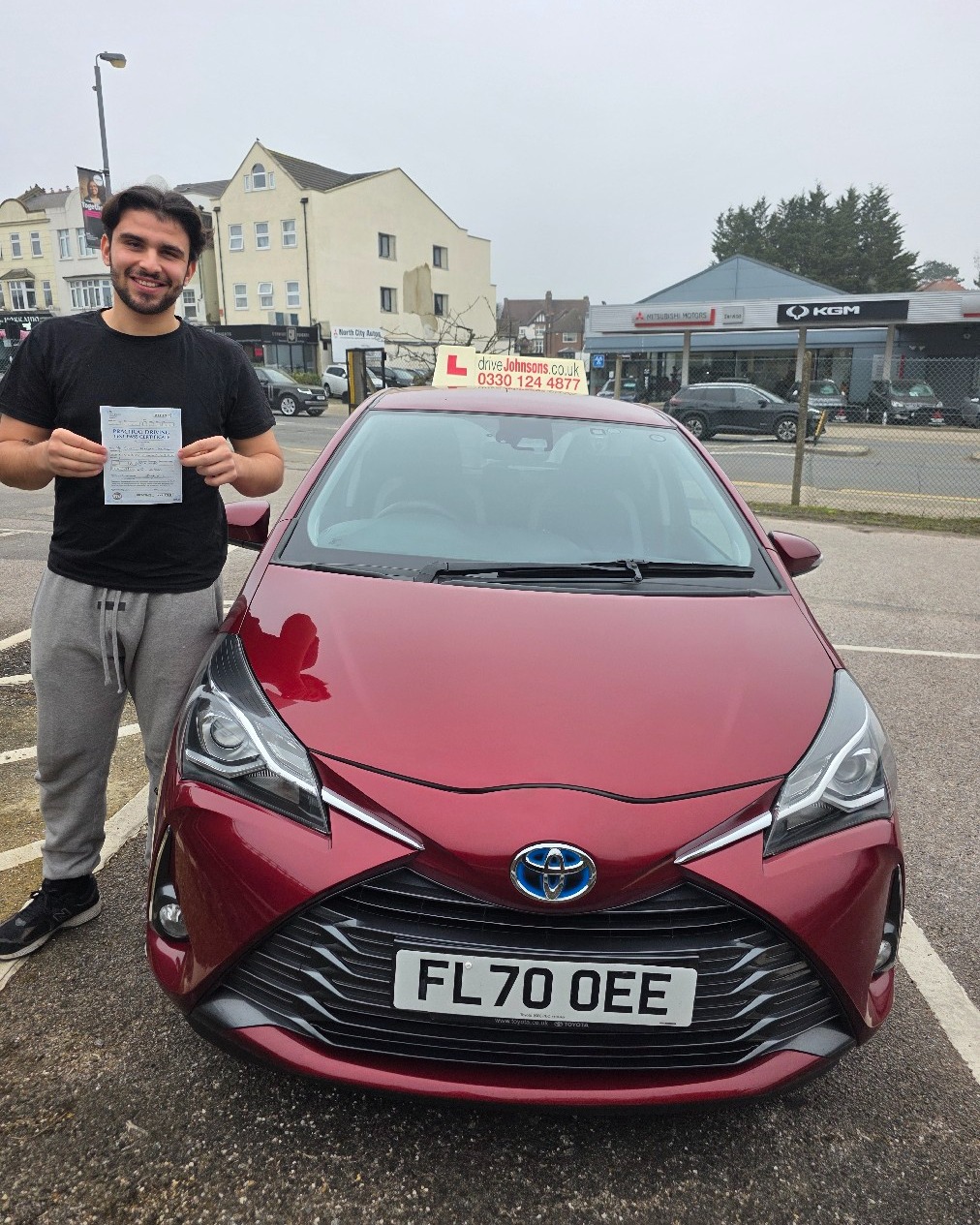 driving test pass photo of Costi Marian