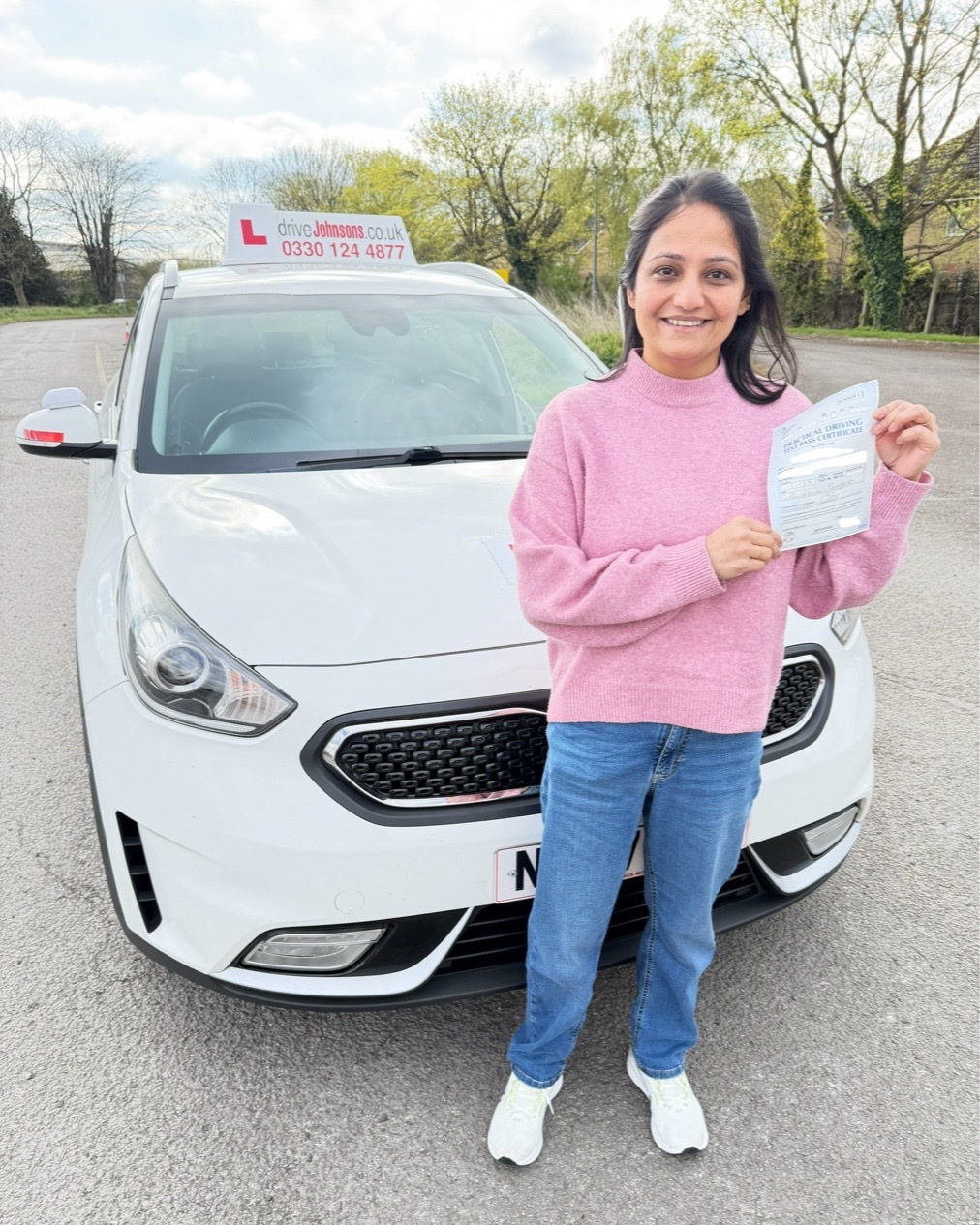 driving test pass photo of Shampa Chakrabarty
