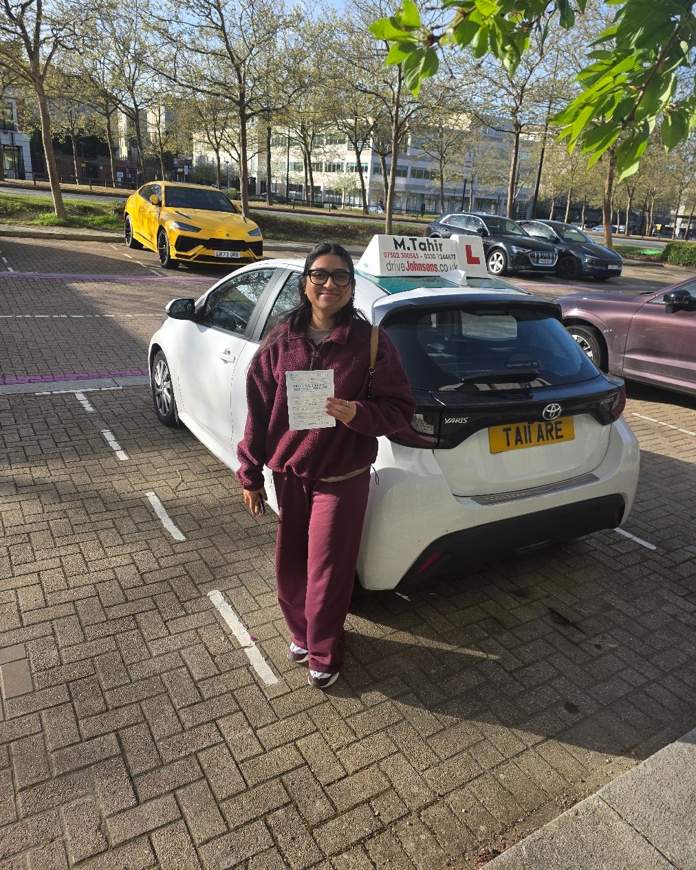 driving test pass photo of Pradnya Bhandre