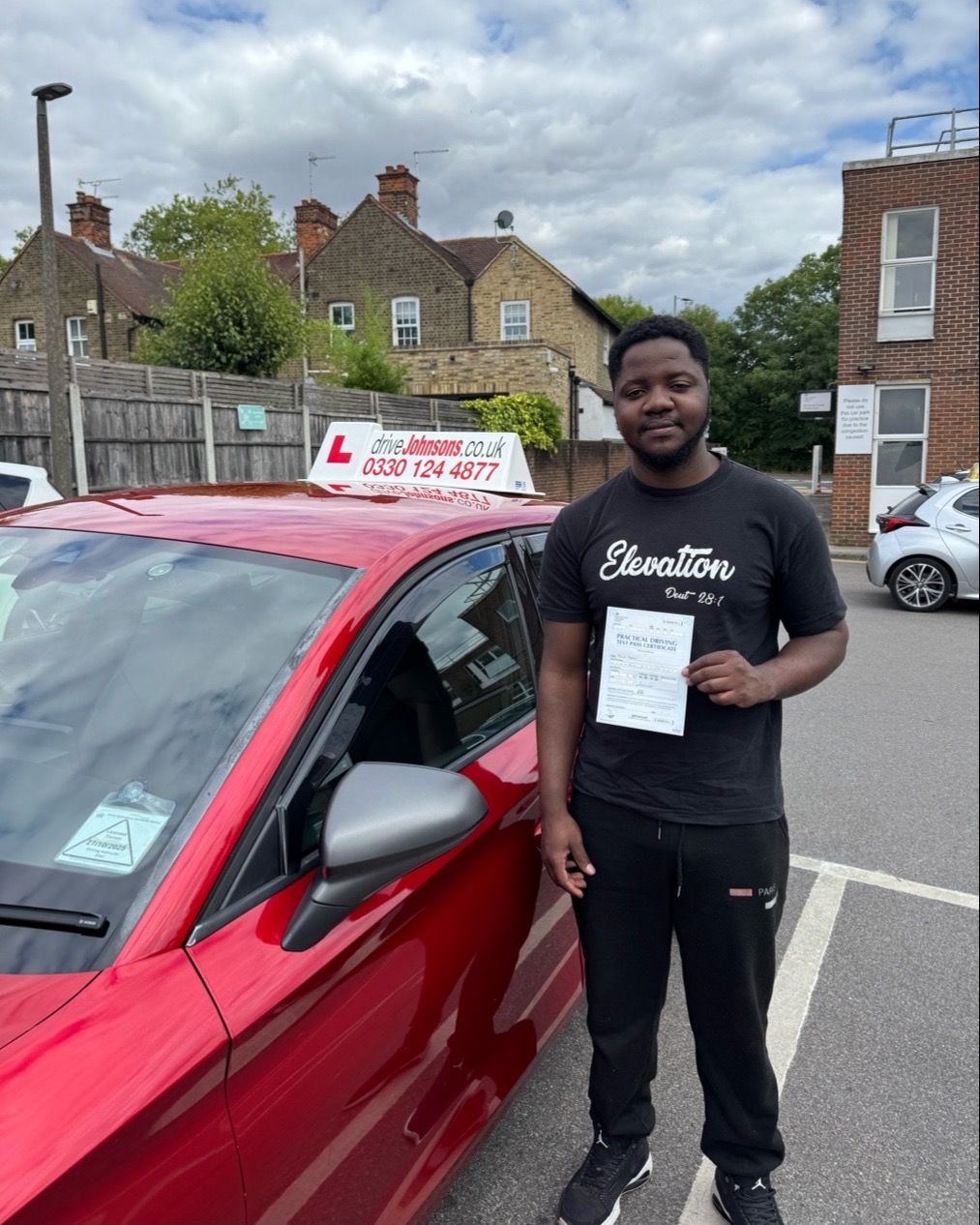 driving test pass photo of Felix Ashton