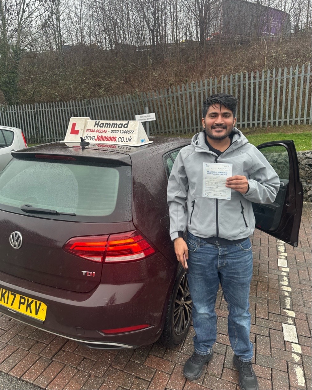 driving test pass photo of Om Suthar