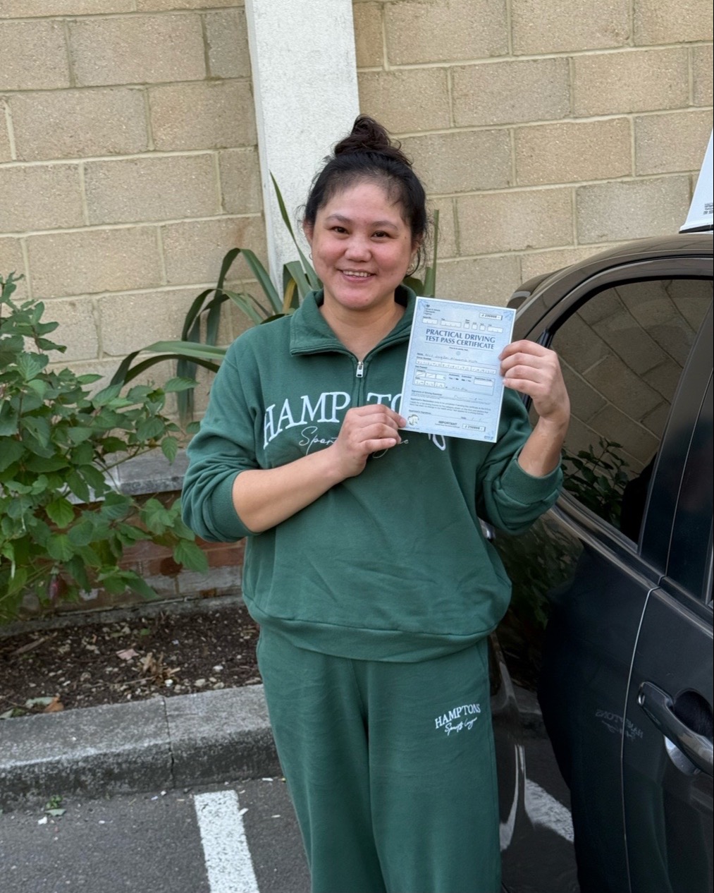 driving test pass photo of Jayzel Visto