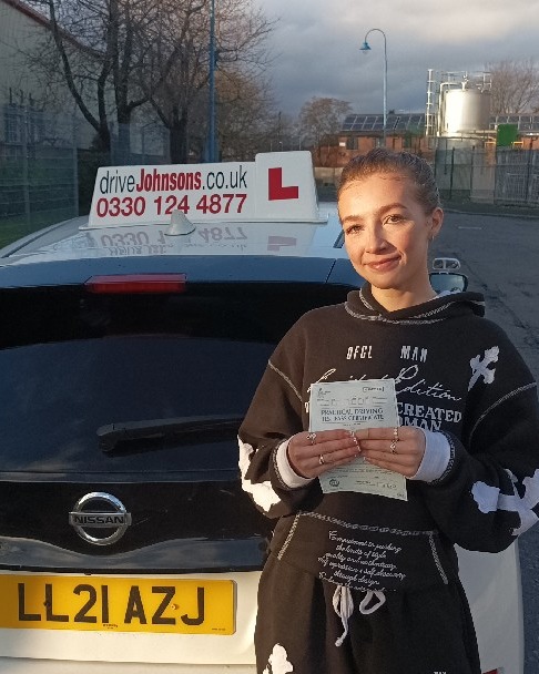 driving test pass photo of Ashley Burgess