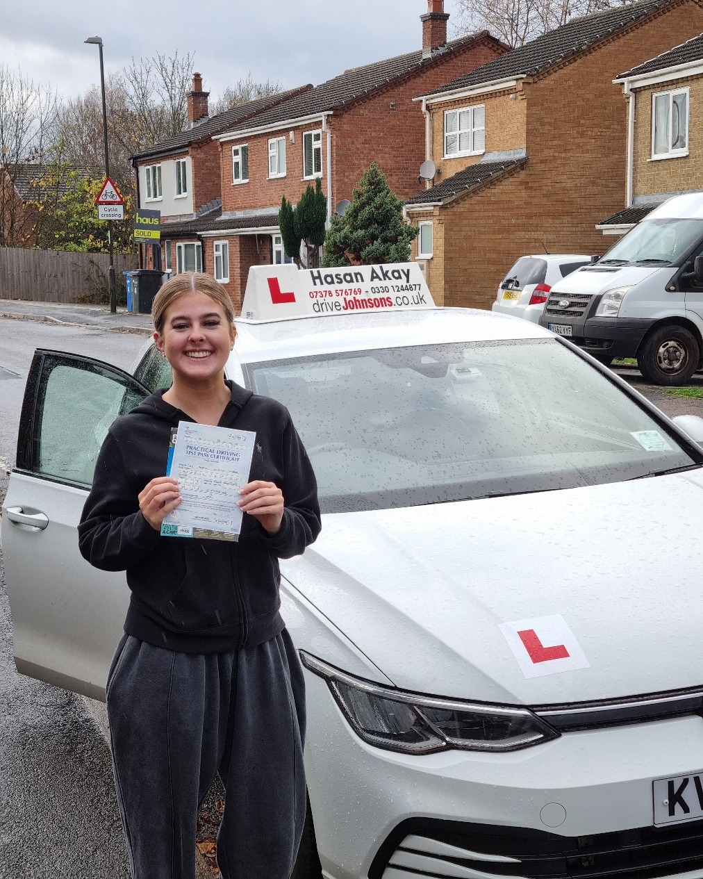 driving test pass photo of Angel Walker