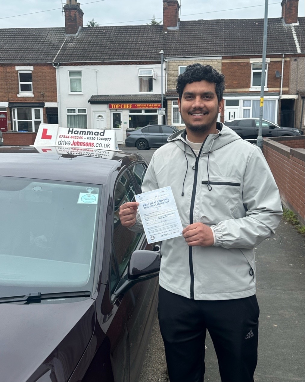 driving test pass photo of Kulwinder Singh