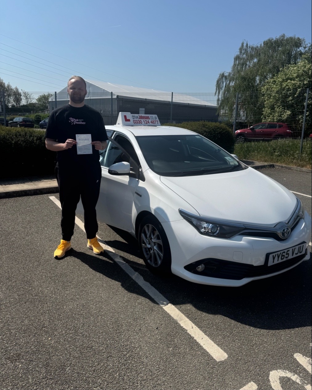 driving test pass photo of Ben Purvis