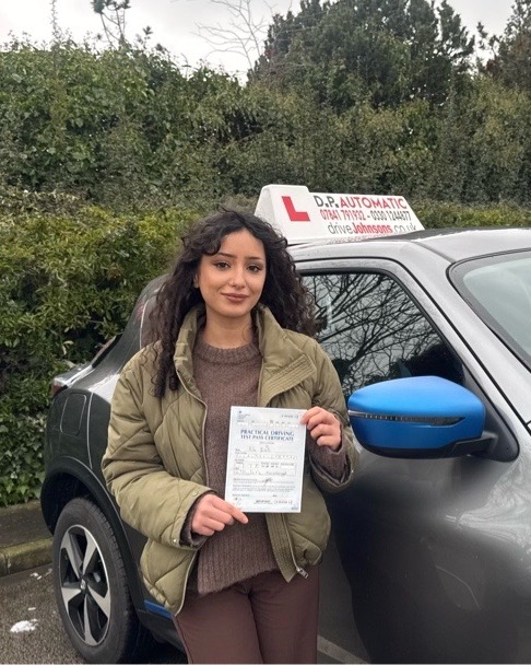 driving test pass photo of Rita Bilalli (Drive Johnsons)