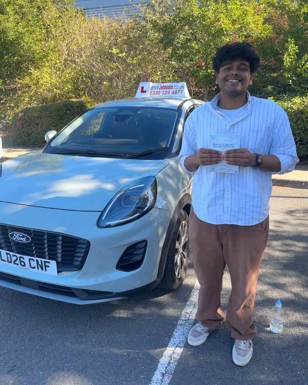driving test pass photo of Devansh Moduga