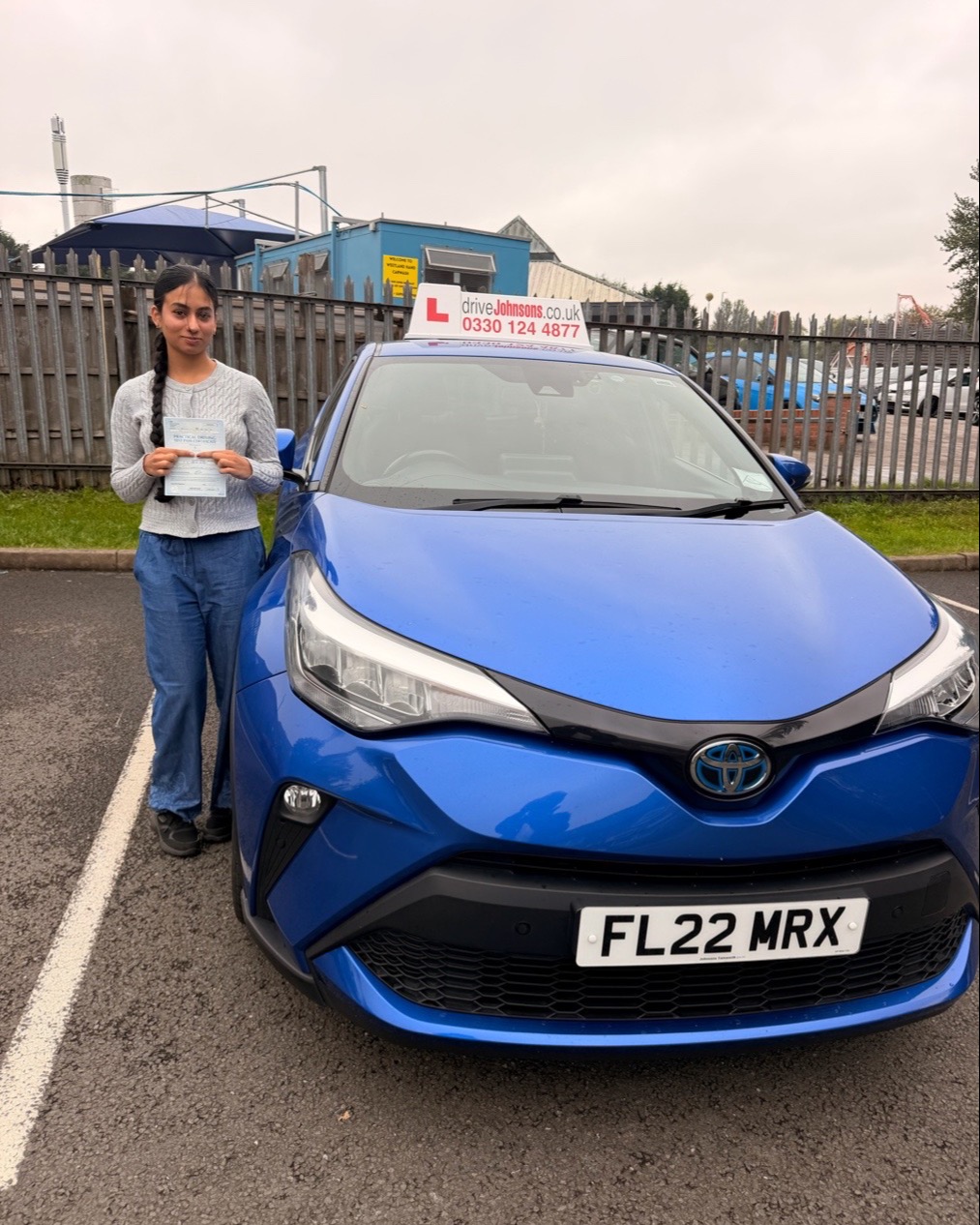 driving test pass photo of Anna Rose Joseph