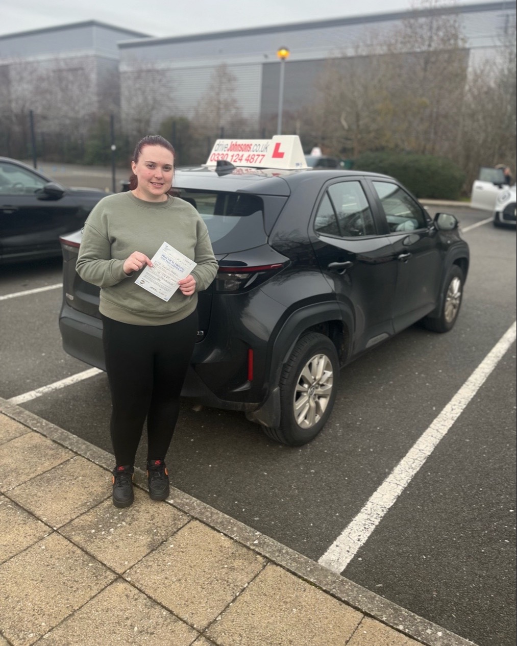 driving test pass photo of Jordan Farrell