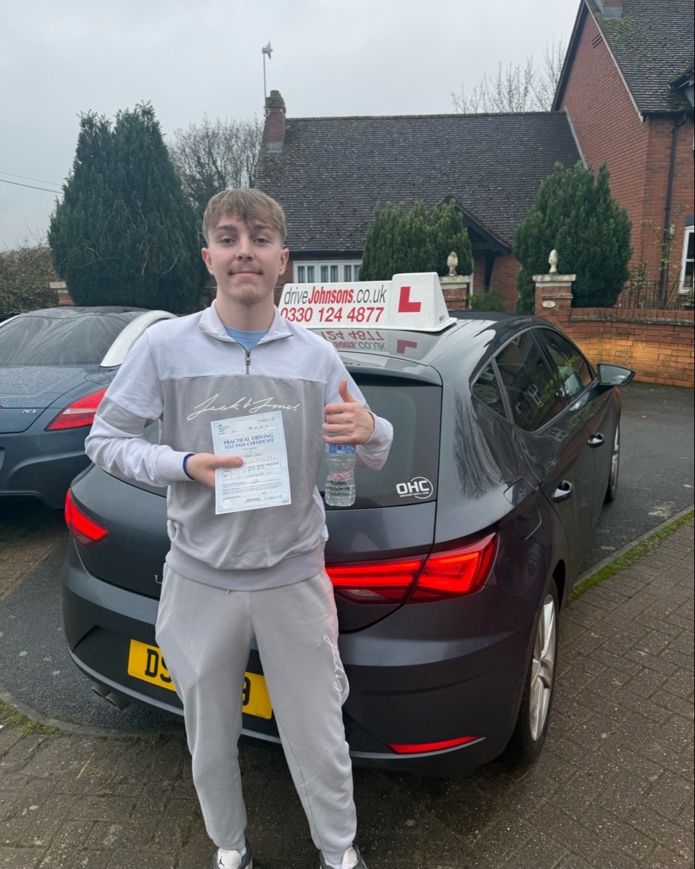 driving test pass photo of Harvey Davis