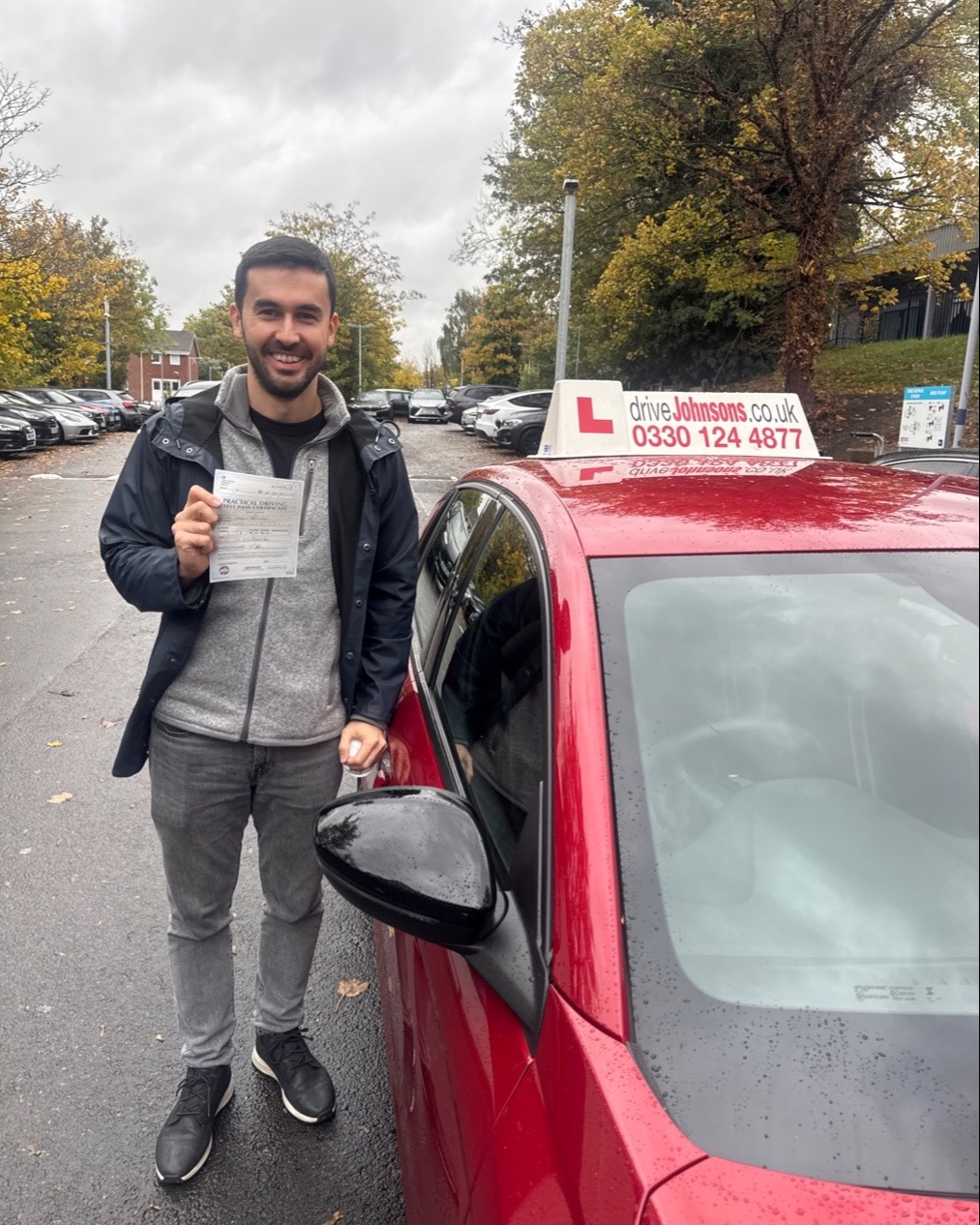 Srdan Beronja driving test pass photo of Srdan Beronja