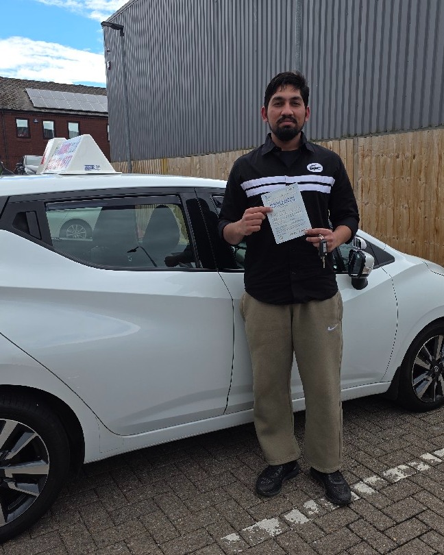 Vikas Kumar driving test pass photo of Vikas Kumar