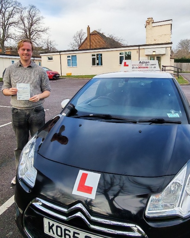 driving test pass photo of Dylan Gannaway