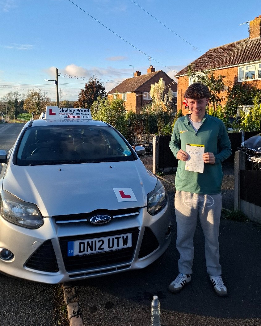 driving test pass photo of Harley Johns