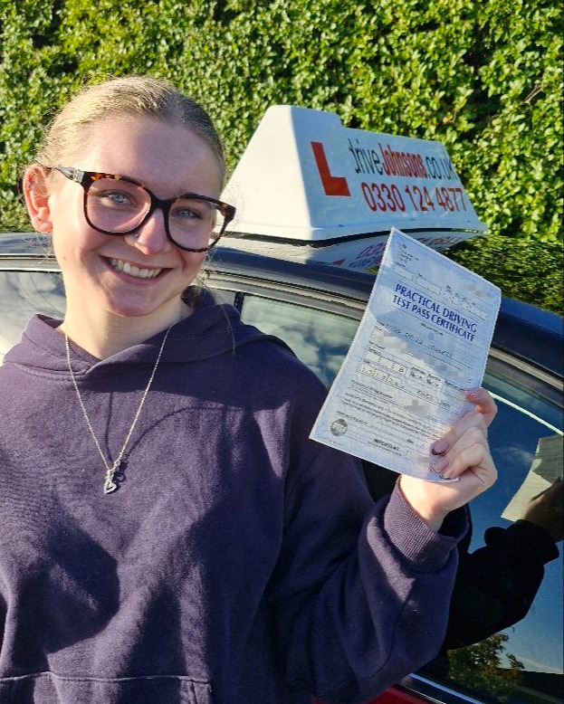 driving test pass photo of Daisy Mai Hackett
