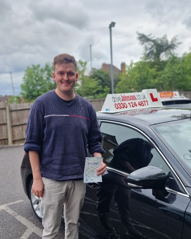 driving test pass photo of Matt Styles