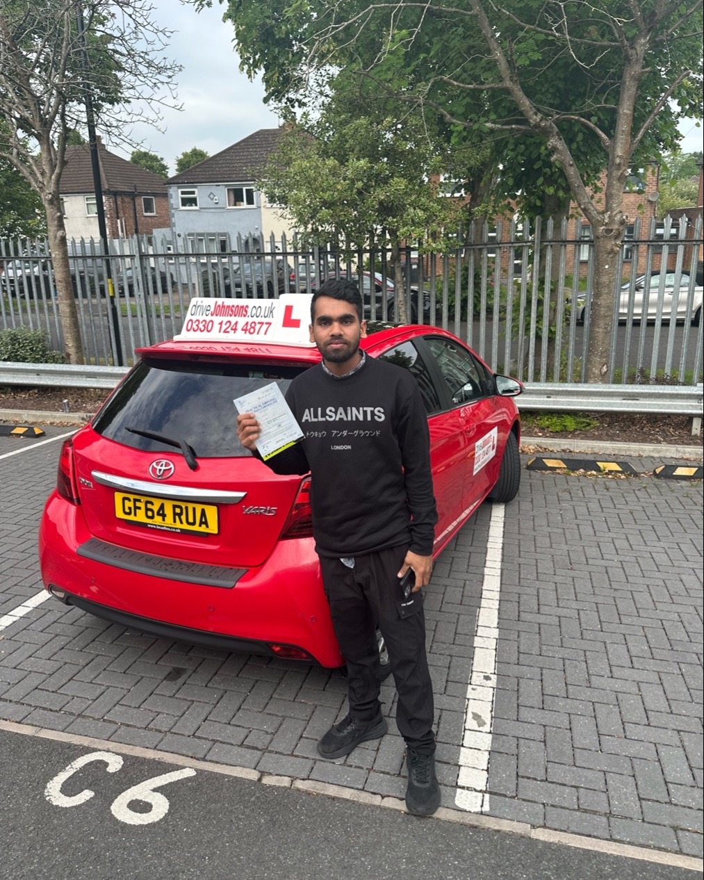 Samad Ahmed driving test pass photo of Samad Ahmed