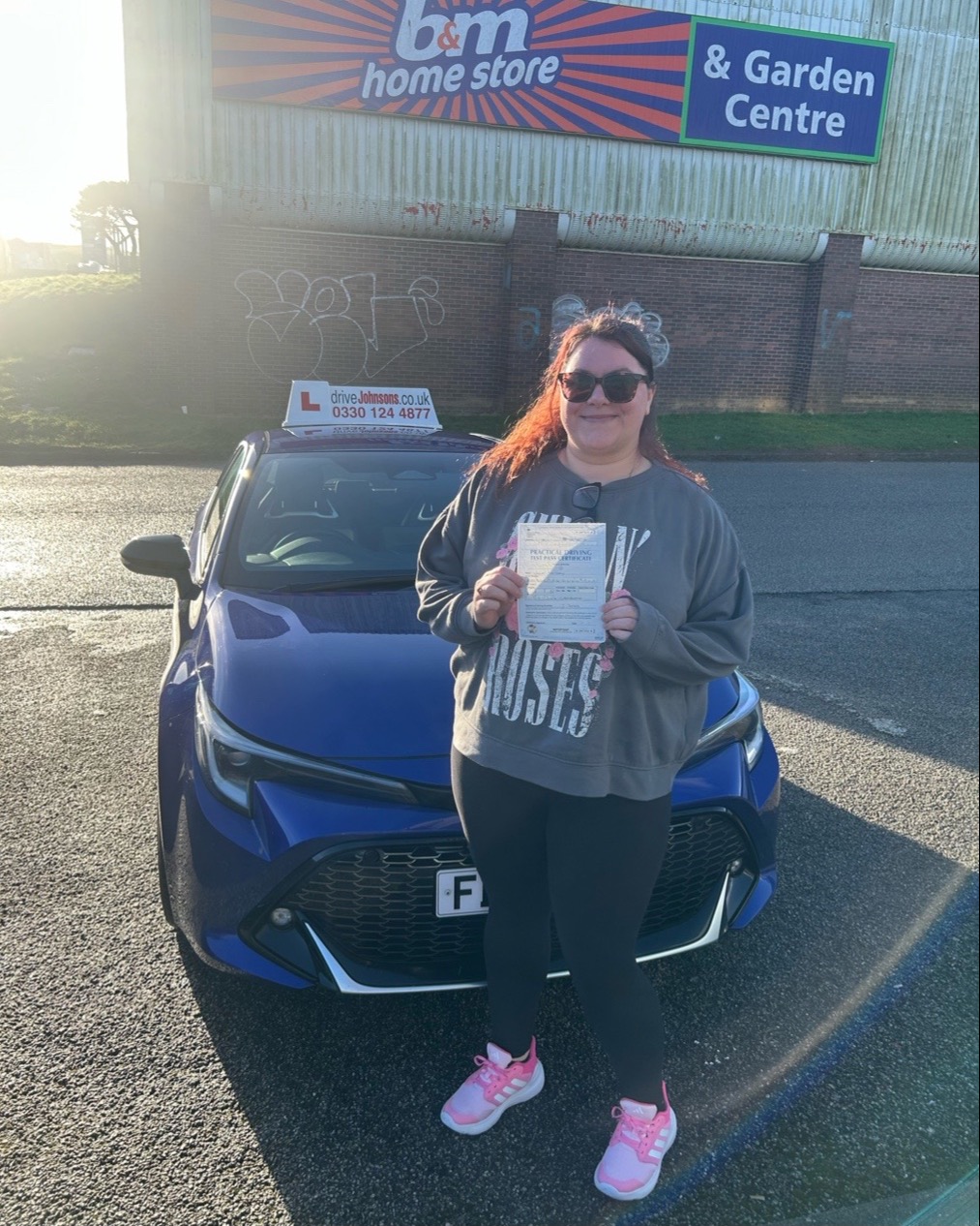 driving test pass photo of Leah Kersley