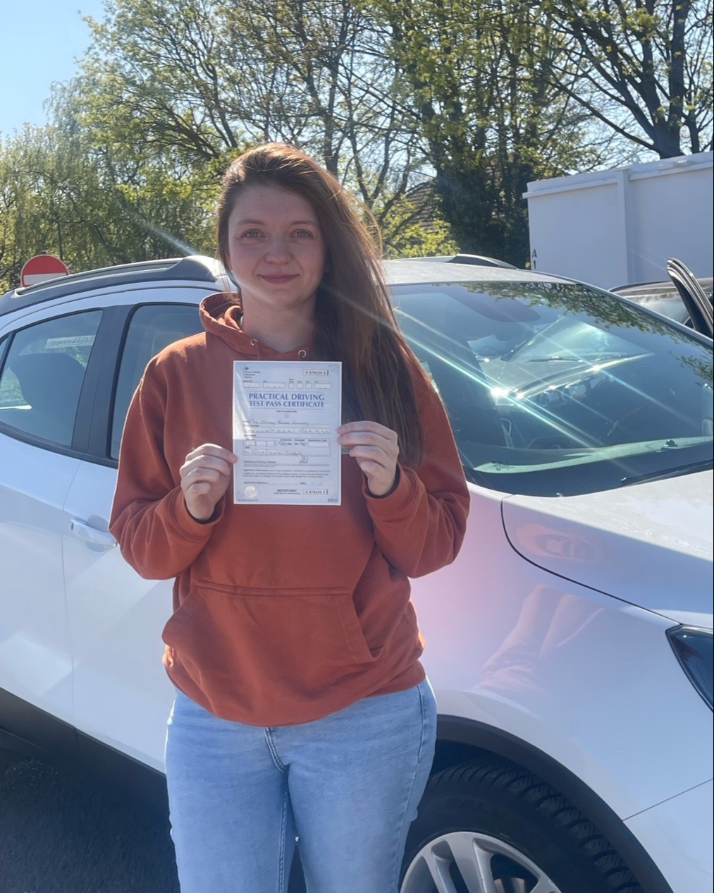 driving test pass photo of Emily Culley