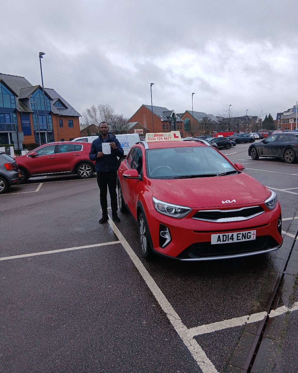 driving test pass photo of Ayokunle Fagbola
