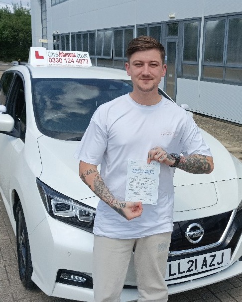 Jake Clare driving test pass photo of Jake Clare