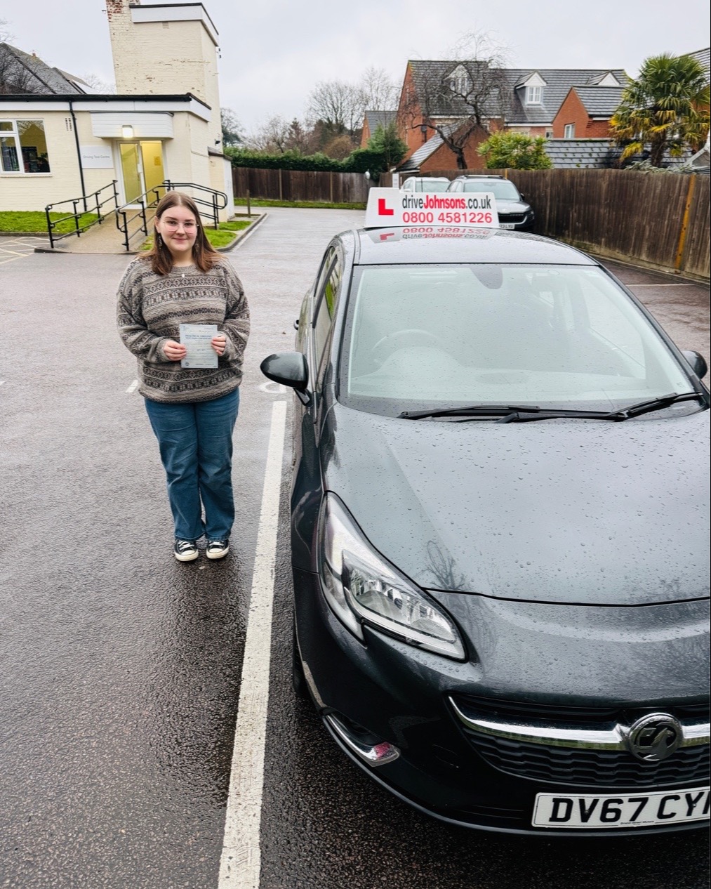 driving test pass photo of Victoria Beaumont