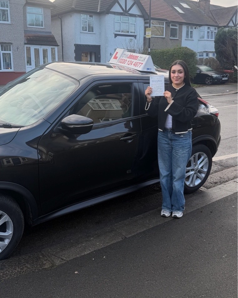 driving test pass photo of zareena gull