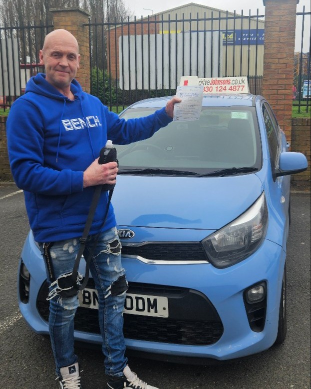 driving test pass photo of Michael Johnson