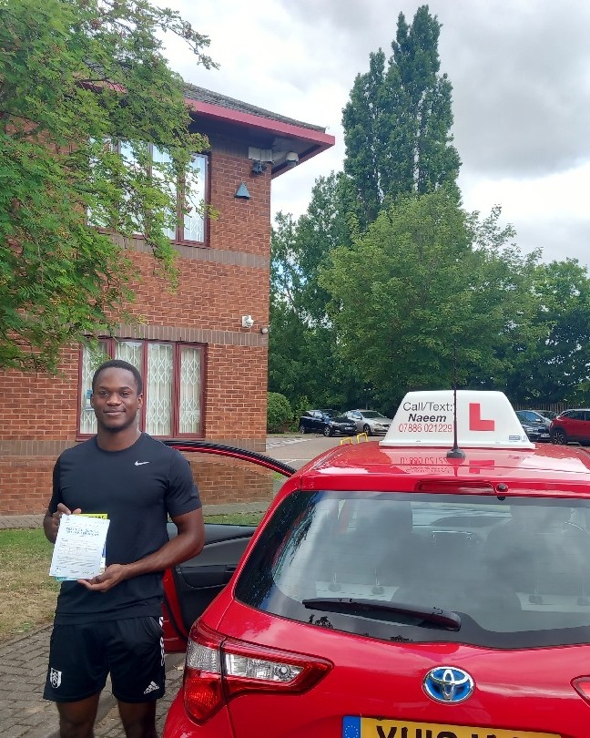 Basil Tuma driving test pass photo of Basil Tuma