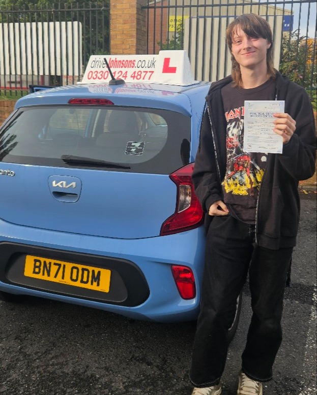 driving test pass photo of Jake Howard
