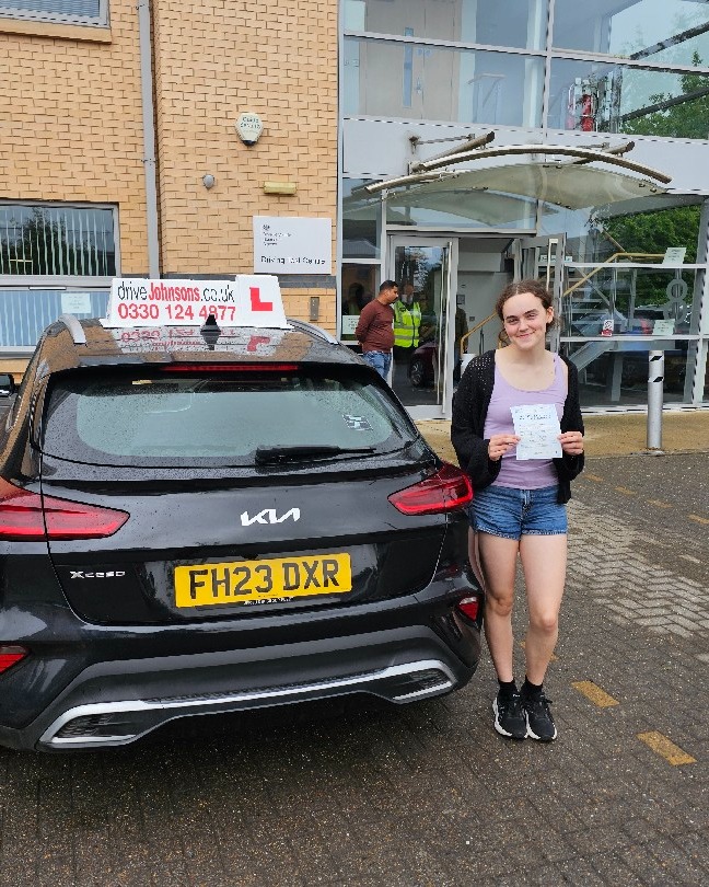 Elizabeth Hughes driving test pass photo of Elizabeth Hughes